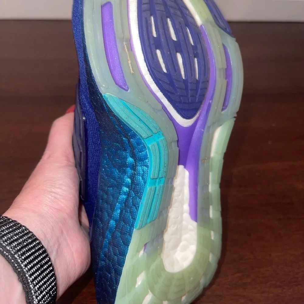 guc Adidas ultraboost Vibrant teal and Purple running Shoes 6